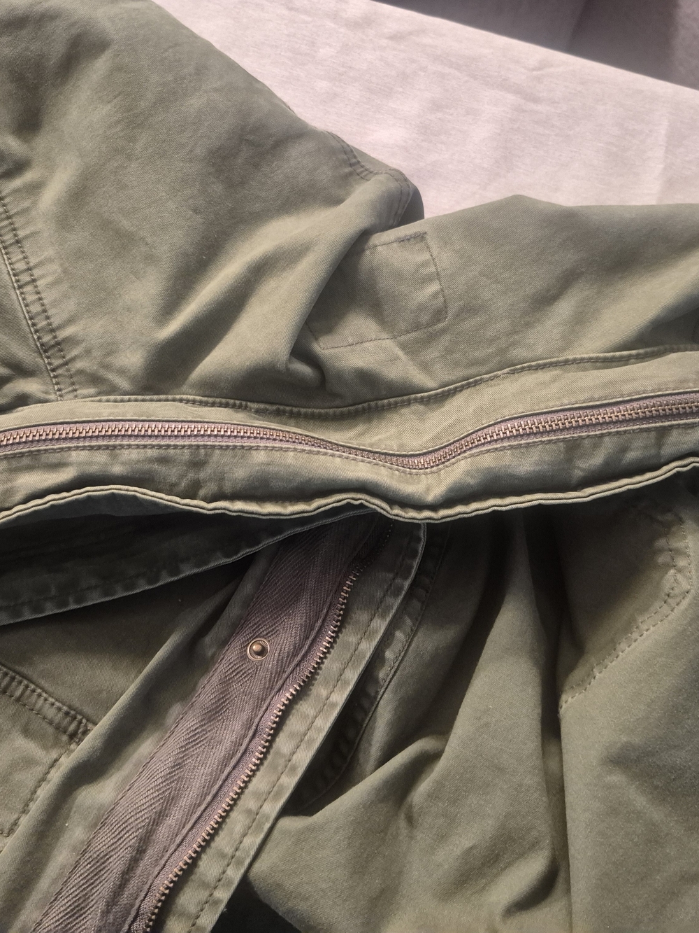 George Men's Military Field Jacket in Olive - Picture 9 of 12